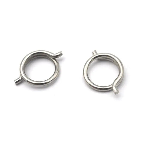 Get Your Hands On 4 High-Performance Torsion Spring Wire Sets With 1.8mm Od And 15mm Length, Crafted From Tough Nickel Plated Steel For Serious Industrial Grind Where Reliability Is Total Vibe And Durability Rules The Game. Two nickel-plated steel rings.