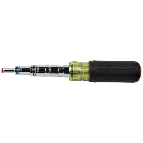 9-In-1 Magnetic Pass-Through Hex Nut Driver With SAE Sizes 3/16 To 3/4 Inch, Pro Grade Nut Driver Tool, side view
