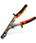 Hand Nibbler For Flat Sheet Metal NR1 Cuts 0.6 To 2 Mm, Ideal For Studs And Tracks, Pro Roofing Tool with orange and black handles