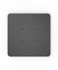 Offset Patio Umbrella Steel Plate Base 15.75 Inches Square 0.39 Inch Thick Black Powder Coated Heavy Duty Screw Reinforced Stand