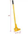 Heavy Duty Pallet Breaker Tool With 43 Inch Handle For Easy Pallet Disassembly And Deck Board Removal, Multi Purpose Pallet Lifter For DIY Projects And Reclaimed Wood From Standard Pallets, 43-inch yellow steel tool