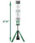 18V Cordless Tripod Work Light With 4000 Lumens Of Beast Bright LED Power 66 LEDs Across 3 Rotatable Panels Water And Dust Resistant
