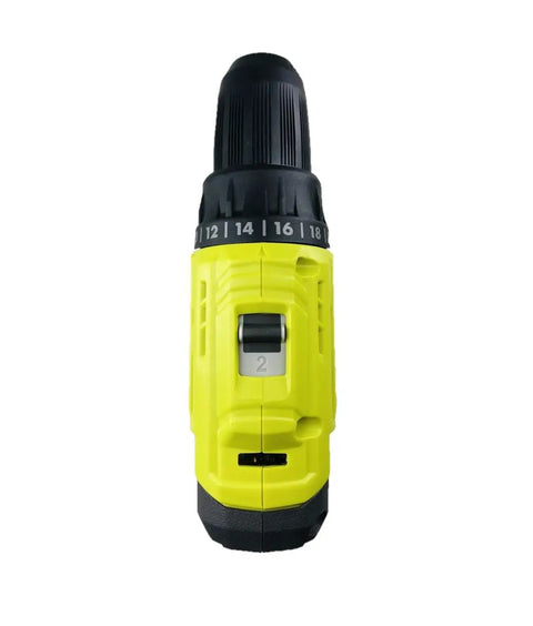 Cordless 18V Half Inch Drill Driver with Keyless Chuck, Adjustable Torque, works with ONE Plus System, tool only, front view