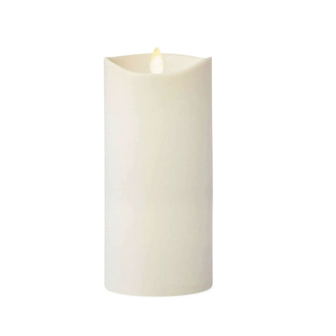 Outdoor Flameless Candle With Remote, Moving Flame Realistic LED Pillar Light for Patio Decor 3.25 Inch by 7 Inch Lantern