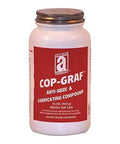 Copper-Graphite Anti Seize Compound 1 Lb Brush Top 11018 For Fasteners And Threads, High Temp Lubricant To Prevent Seizing And Galling, Corrosion, And Sticking In Automotive And Industrial Applications.