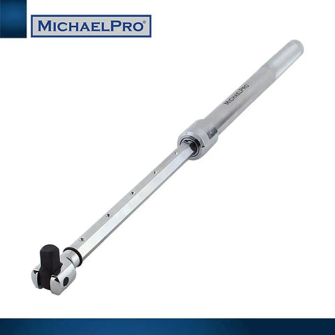 Extendable One Half Inch Drive Breaker Bar With 15 To 24 Inch Flex Handle And Rotating Head, Heavy Duty Chrome Vanadium Build