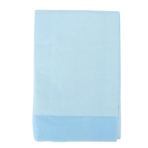 Hella Soft Disposable Bed Pads For Adults Heavy Absorbent Underpad With Odor Blocking Fluff Pulp Super Gentle On Skin Top Pick For Maternity Recovery Baby Changing And Sweet Dreams 10 Pack Large in light blue color.