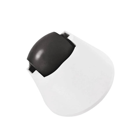Directional wheel accessory for Roborock front caster, white housing with black wheel.