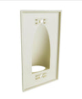 Single Gang Bundled Cable Wall Plate White For Low Voltage Cables, Cable Management Plate, Durable High Impact Plastic, Paintable Finish.