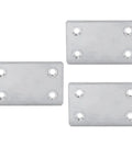 Heavy Duty Stainless Steel Corner Brackets For Furniture Repair, L Shape Mending Plates With Four Pre Drilled Holes, 3 Pack