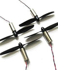 8520 Coreless Brushed Micro Motor Set with 8.5x20mm motors and 75mm CW CCW propeller for micro quadcopters 3-5V up to 53,000 RPM