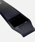 Tesla Model Y Juniper Right B Pillar Glass With Camera, smooth black glass, right side view for 2024 to 2026 models.