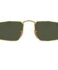 Front view of RB3957 Julie Sunnies Womens Sunglasses XX Small Narrow Fit 120mm Hinge To Hinge 52mm Lens Legend Gold and Green Color