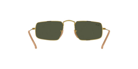 Front view of RB3957 Julie Sunnies Womens Sunglasses XX Small Narrow Fit 120mm Hinge To Hinge 52mm Lens Legend Gold and Green Color