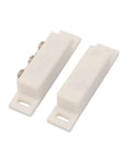 Magnetic Reed Door Window Sensor Kit With NC NO COM Contacts White ABS Sensor 15 To 25mm Range 0.5A Power 10W Slick Easy Install Security