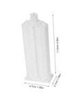 10 Pack Epoxy Gun Cartridges With Plastic Mixing Nozzles AB Glue Dispenser Tubes For Projects Smooth Dispensing And Continuous Flow Pro Grade, Compatible With Dual Component Adhesives. White plastic cartridge, 11.6cm tall