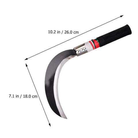 Two Pack Manganese Steel Portable Weeding Tools For Grass Removal And Harvesting With Short Handle Design