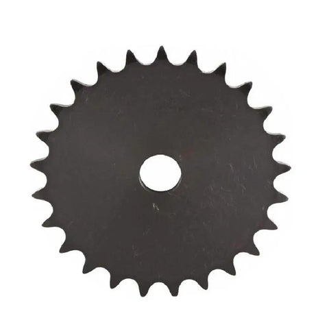 Premium Heavy Duty Noa Lux 16 Tooth Sprocket Fits #40 Chain For Industrial Machinery and Type A Equipment, top view.