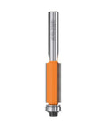 Pro Grade Heavy Duty Flush Trim Router Bit With Bearing, Three Eighths Inch Cutting Diameter, Carbide Tipped, Orange Shield