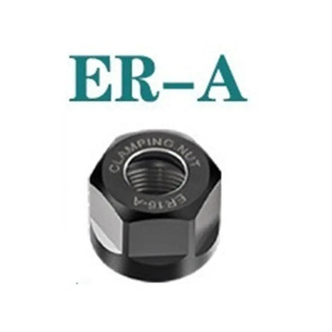 Stable Performance Chuck Collet Nut Engraving Machine ER8 ER11 ER16 ER20 nut with threaded design and black finish for lathe milling.