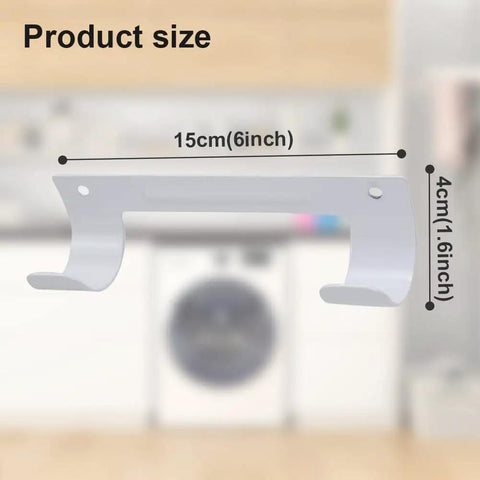 Heavy Duty Wall Mount Ironing Board Hanger And Organizer For Laundry Rooms White Durable Steel Anti Rust Finish product dimensions