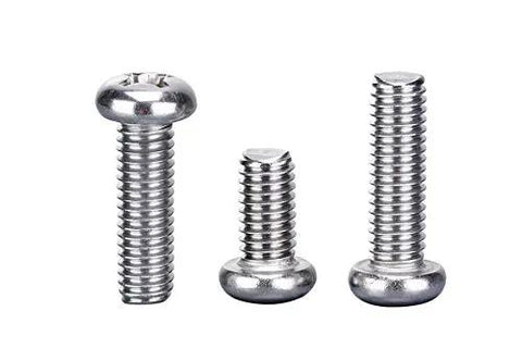 Three 304 stainless steel screws of different lengths from Handy Small Screws Kit For Electronics Repair M1.0 M1.2 M1.4 M1.6 Phillips Pan Head