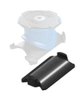 Flat Bar Adapter For Stem And Handlebar Bike Mount Made From Durable TPU With 3M Adhesive, shown with mount base separately