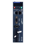 A6 Series 400W EtherCAT Servo Motor Kit driver front view with ports and connectors, IP67 rated, ideal for precise automation setups