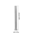Heavy Duty Spring Tubing Bender Set 10Pc PVC Wire Bending Tool, metallic tube measuring 20.5cm, 2cm diameter, for manual bending.