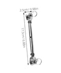 Rock Solid Heavy Duty Rigging Screw Stainless Steel Turnbuckle With Jaw Jaw Ends For Marine Wire Rope Cable Tension Setup, 17.5cm length.