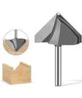 Solid 6mm And 1/4 Inch Shank V-Cutter Router Bit For Wood Trimming Wall Flanging With Razor Sharp Edges To Crush Hard Work In Your Shop