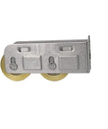 4 Piece Stainless Steel Sliding Door Rollers With Double Bearings And Brass Track Wheels For Patio Windows, showcasing smooth brass wheels.