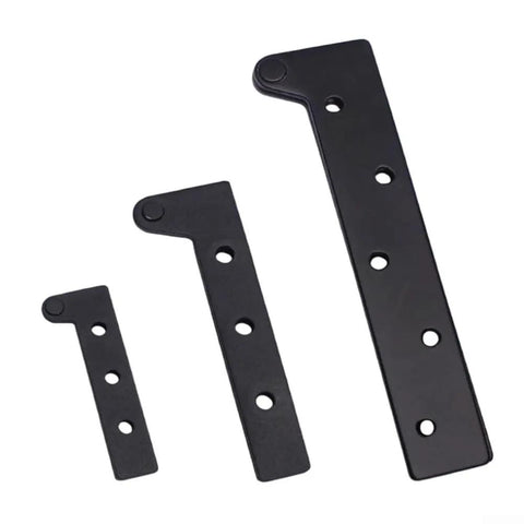 Heavy Duty Stainless Steel Cabinet Hinges delivering 360 Degree Smooth Swivel Rotation for wardrobe doors, shown in three sizes.