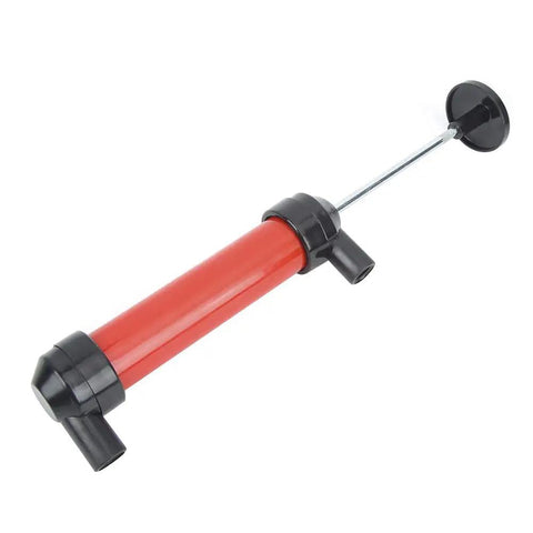 Grab-N-Go Portable Manual Fuel Change Pump For Cars And Small Equipment ABS Material Siphon Tool Quick Liquid Transfer For Gas Oil And Water Lightweight Durable Easy Hands Free Use red manual pump