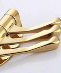Heavy Duty Wall Mount Coat Hook Tough As Nails Zinc Alloy Bathroom And Entryway Rack Rust Proof Multi Purpose Gear Hanger with gold finish