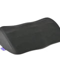 Ergonomic Under Desk Foot Rest With Massage Ridge Design And Memory Foam Pillow featuring compact black ergonomic design