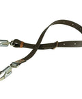 Beefy Heavy-Duty Positioning Strap With 6-1/2 Inch Snap Hook, 8 Feet Long, 6-Ply 1-3/4 Inch Wide Webbing in display.