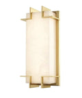 Slick Dimmable Led Wall Sconce In Classic Aged Brass Finish With A Slim 6.5 By 14.75 Inch Housing, modern style.