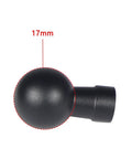 Aluminum 17mm Ball Head Mount With One Quarter Inch Screw Adapters For Action Cameras, Phones, GPS And More, side view