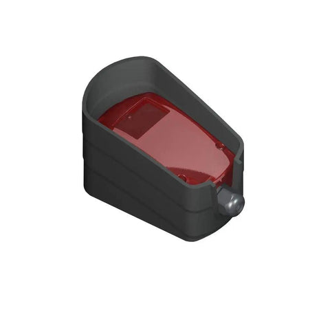 Wired Infrared Gate Opener Safety Photo Eye Sensor for Automatic Gates, Retro-Reflective Photo Cell Detector, side view