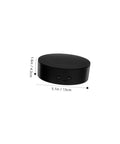 Compact Electric Rotating Turntable Stand For Jewelry Display, 360 Degree Silent Base, 5.1 in by 1.6 in black showcase holder.