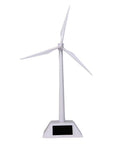 Desktop Wind Turbine Model Powered By Solar Energy ABS Plastic Mini Windmill For Education And Fun Solar Panel Base Desk Gadget Realistic Replication For STEM Learning And Classroom Demonstrations