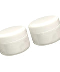 Tile Repair Adhesive Kit Two Pack 100g Quick Dry Ceramic Paste With Hardener For Porcelain And Ceramic Crack And Chip Fix In Bathrooms And Kitchens Waterproof DIY Friendly Bonding Solution in small white jars.