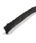 Close-up of Commercial Storefront Door Pile Weatherstrip, 0.25 inch by 100 feet, flexible polypropylene material, ready to install.