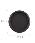 Matte Black Steel Closet Door Finger Pull Set, Slick Low Profile Recessed Sliding Door Handles, 2-1/8 Inch Pocket Size view