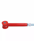 Adjustable Rear Panhard Track Bar With Polyurethane Bushings For 2000-2009 Chevy Suburban Tahoe Yukon Avalanche Escalade And H2 Improve Alignment, Steering Control, And Ride Comfort On GM SUVs And Trucks, red steel bar with threaded end
