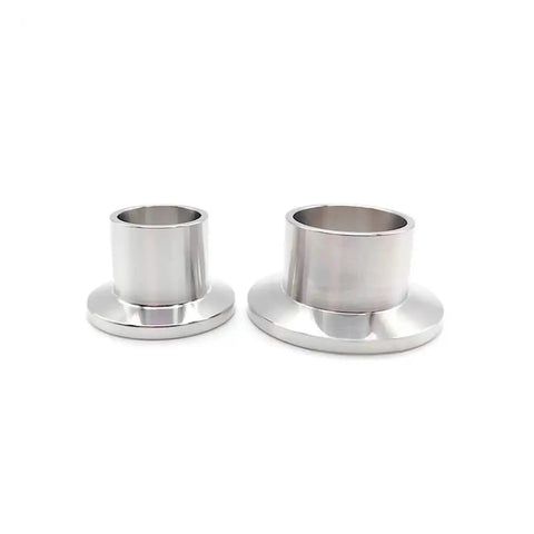 Vacuum Flange Joint KF16 Welded Pipe Fitting 30mm Length One Piece Connector For Vacuum System High Quality Stainless Steel Durable Easy Install Ideal For Lab And Industrial Piping, stainless steel vacuum flange shown front view