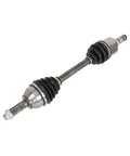 Heavy Duty Front Left Axle Shaft For Mazda 3 Sport And 5 Models Years 2006 Through 2015 Perfect Fit Replacement Part With Spline Input Shaft Connection Style And Painted Finish To Keep Your Ride Running Smoothly On The Road., front left CV axle shaft with boots and spindle nut
