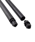 Solar Torch Flame Lamp Extension Kit With Joint Connectors 6 Pack To Level Up Your Outdoor Lamps, black extensions and connectors