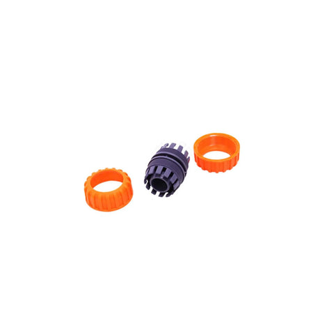 Close-up of Two Pack Garden Hose Tap Connector Kit Easy Install For Outdoor Faucets Quick Connect Fittings And Hose End Repair Joint